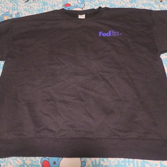 Fedex People Service Profit Sweatshirt XL USA Federal Express Mail Skate Black - Picture 1 of 7
